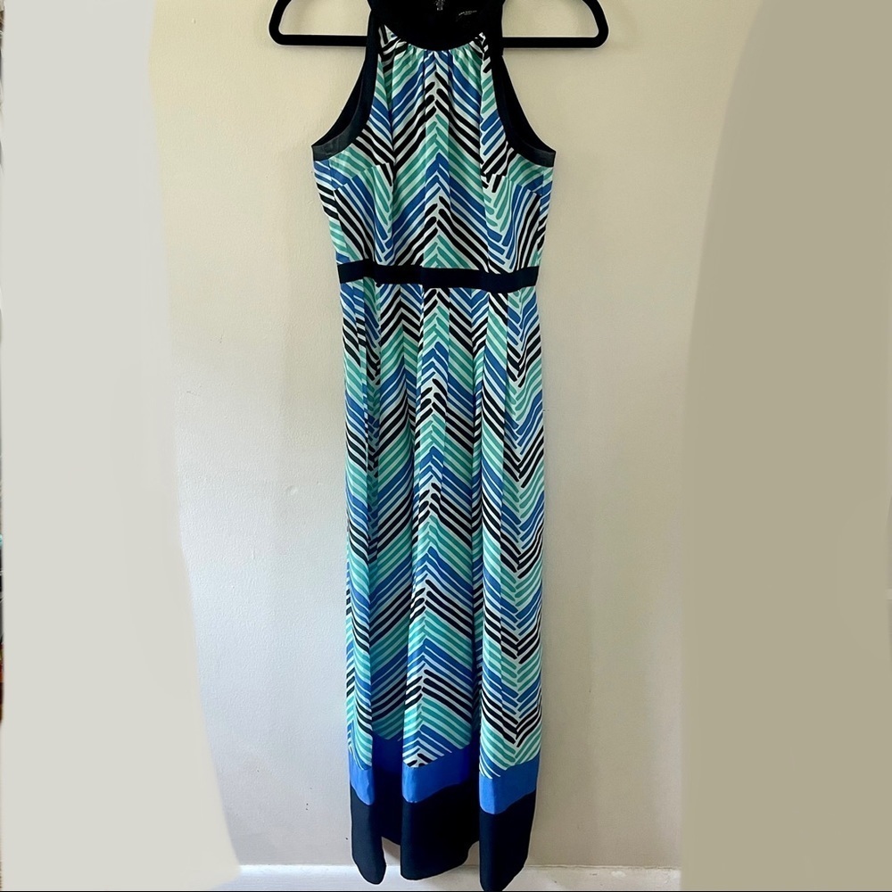 Ann Taylor Chevron Maxi Dress - Picture 3 of 10